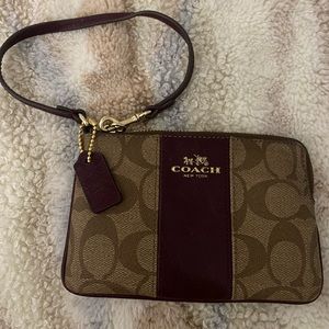 Genuine Signature Coach Wristlet